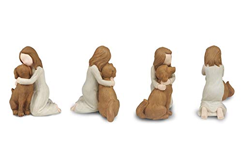 Carracci Dog Angel Figurines, Angel Dog Friendship Memorials, Sculpted Hand-Painted Figures for Dog Lovers-Multicolor Multicolor - PawsPlanet Australia