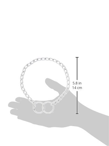 Platinum Pets Stainless Steel Chain Training Dog Collar Medium Pearl White - PawsPlanet Australia