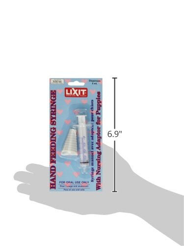 Lixit Hand Feeding Syringes for Puppies, Kittens, Rabbits and Other Baby Animals. 5ML - PawsPlanet Australia