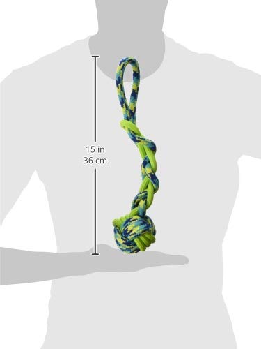 K9 Fitness by Zeus Rope and TPR Ball Tug, 16-Inch - PawsPlanet Australia