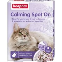 Beaphar Natural Effective Calming Spot On Cat Nervousness Fireworks Calmer - PawsPlanet Australia