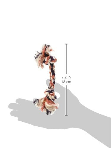 Petmate Booda Two Knot Rope Bone, Multicolored, X-Small - PawsPlanet Australia