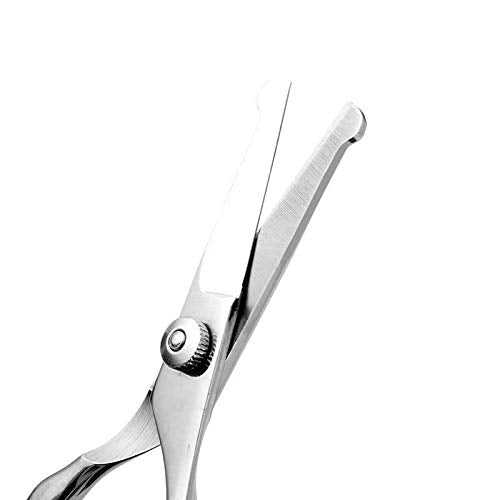 Pet Hair Scissors, Dog Straight Shears 4.5" Stainless Steel Pet Grooming Trimmer with Safety Rounded Tips Animal Hairdressing Cutting Tools Designed for Right and Left handers. - PawsPlanet Australia