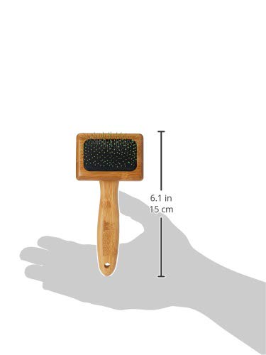 [Australia] - Bamboo Groom Soft Slicker Brush for Dogs Small 