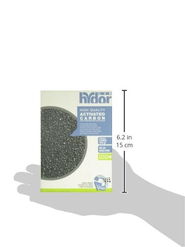[Australia] - Hydor Activated Carbon Freshwater Professional External Canister Filter Media – Low Ash Content for Fresh Water Aquariums – Produces Crystal Clear Water – Includes Mesh Bag – 100 GM Pouches – 3 Count 
