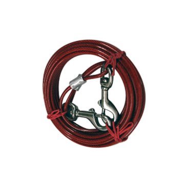 [Australia] - Katzco Dog Leash - Heavy-Duty Tie-Out Chain Cable - 20 Feet Long - for Dogs up to 60 lbs - Dog House, Dog Training, Pet Supplies and Accessories 