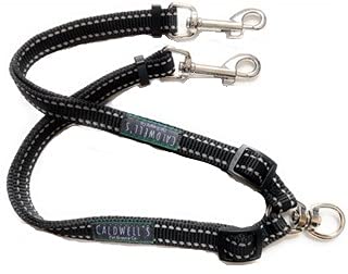 Caldwell's Pet Supply Co. No Tangle Dog Leash Coupler, Double Dog Walker - Trainer Leash - Two Dogs Adjustable Splitter Lead Small - PawsPlanet Australia