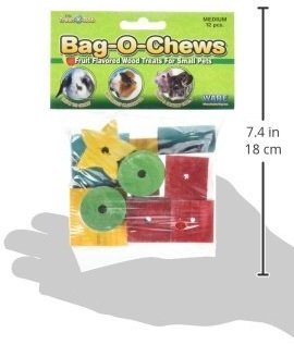[Australia] - (3 Pack) Ware Manufacturing Pine Wood Bag-O-Chews Small Pet Treat (Medium - 12 ct. Per Pack) 