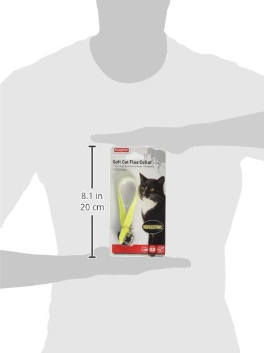 Beaphar Cat Flea Reflective Collar, Yellow Pack of 1 - PawsPlanet Australia