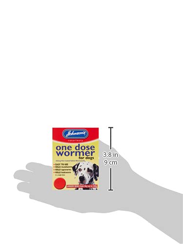 Johnson's One Dose Easy Wormer for Dogs and Puppies, 8 - 40 kg - PawsPlanet Australia