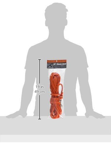 [Australia] - D.T. Systems 3/8-Inch Blaze Orange Check Cord for Pets, 30-Feet 