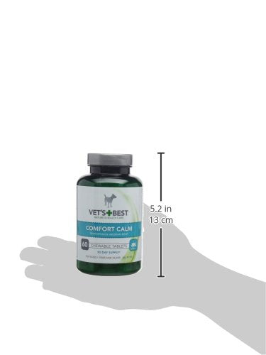 Vet's Best Comfort Calm Calming Dog Supplements Promotes Relaxation and Balanced Behaviour (60 Tablets) - PawsPlanet Australia