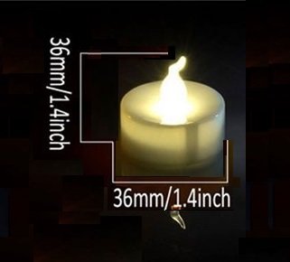 Flameless LED Tea Light Mini Candles, Battery Powered Small Fake Candles Wedding Decorations, Pack of 12 - PawsPlanet Australia