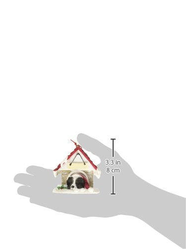 [Australia] - Border Collie Ornament A Great Gift For Border Collie Owners Hand Painted and Easily Personalized "Doghouse Ornament" With Magnetic Back 