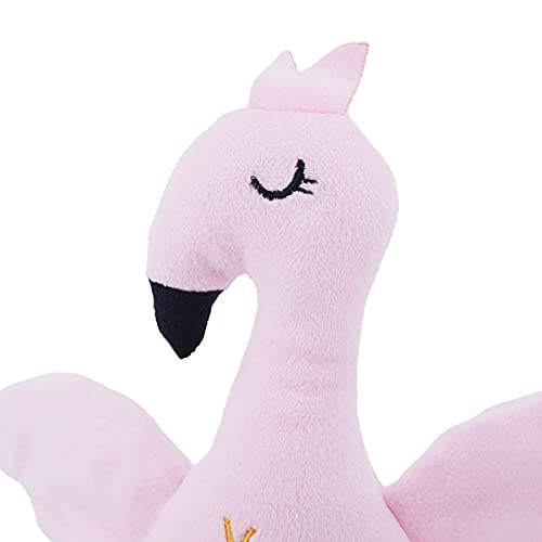 Rosewood Eco Friendly plush Flamingo Dog Toy with Squeaker, Made from Recycled Plastic Bottles Mixed - PawsPlanet Australia