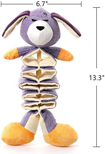 Blnboimrun Dog Toys Plush Dog Toys with Crinkle Paper Partial Stuffed for Large and Medium Dogs Puppy (Dog) - PawsPlanet Australia