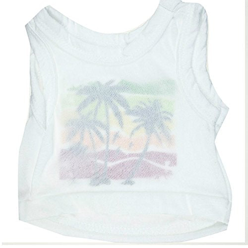 [Australia] - Ollypet Dog T-Shirt Tropical Beach Pet Vest Holiday Style XS/S/M/L L 