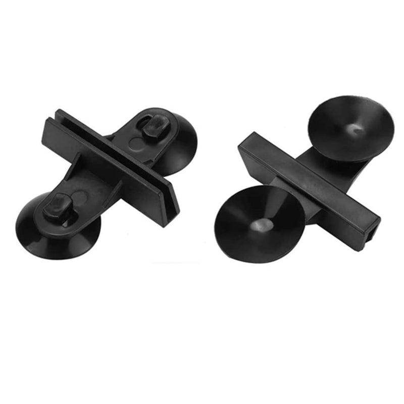 bnafes Aquarium Fish Tank Breeding Separator Glass Suction Cup Divider Sheet Holder Clip 12Pcs Black - PawsPlanet Australia