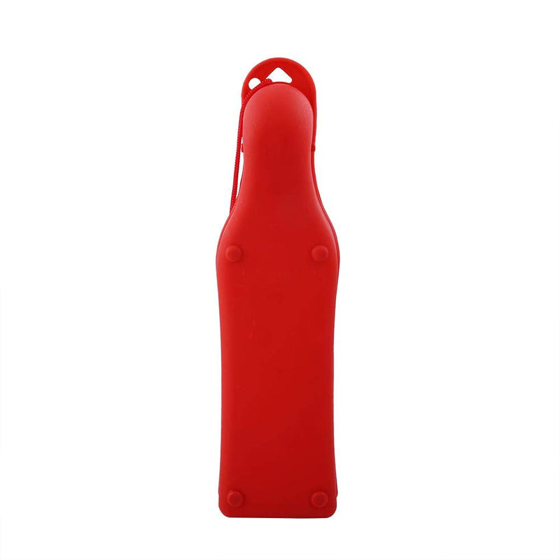 Pssopp 250ml/500ml Portable Pet Travel Water Bottle Dogs Cats Water Dispenser Puppy Drinking Feeding Fountain Bottle Pet Drinking Feeding Tool for Pets Outdoor Walking(500ml Red) 500ml Red - PawsPlanet Australia