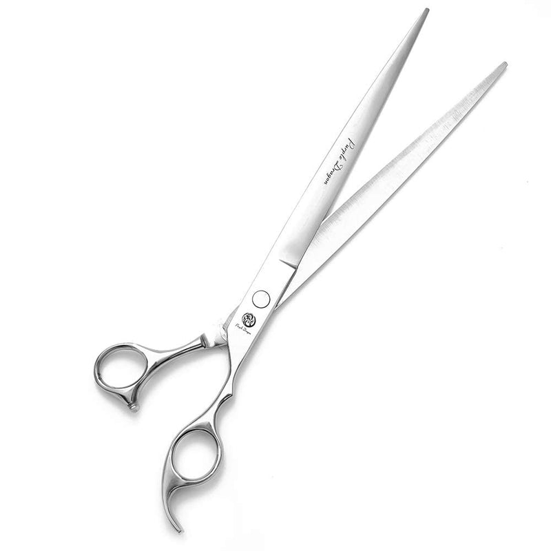 Purple Dragon 5"/5.5"/6"/6.5"/7"/7.5"/8"/9"/10" Sharp Edge Hair Cutting Shears Pet/Puppy/Cat Grooming Scissors with Bag - Perfect for Barber or Dog Groomer 10 inch - PawsPlanet Australia