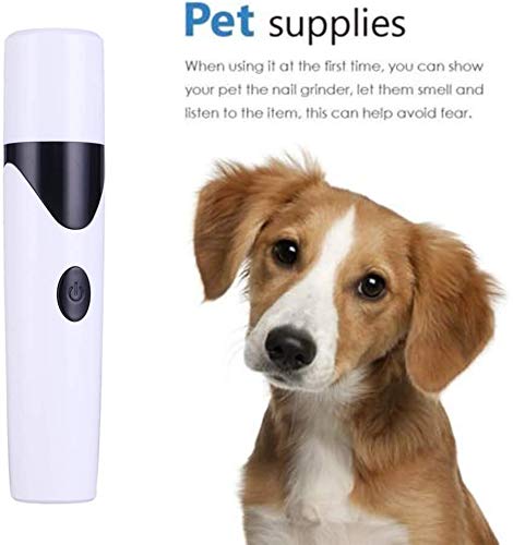 LUXJUMPER Peteast Dog Nail Grinders, USB Rechargeable Electric Rechargeable Pet Nail Grinder, 50DB Ultra Quiet Electric Dog Nail File, Painless Grinder for Small, Medium, Large Dog & Cat - PawsPlanet Australia