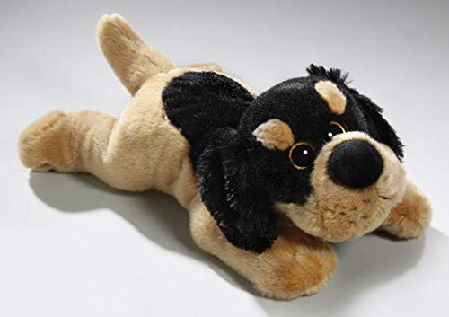 Dog, Cuddle Dog brown-black 9 inches (Toy), 25cm, Plush Toy, Soft Toy 3094 - PawsPlanet Australia