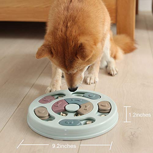 [Australia] - Xsesen Dog Interactive Feeder Bowl Dog Slow Feeder Puzzle Toy Dog Play Hide and Seek IQ Food Training Game for Pet Dogs Puppy Cats Prevent Boredom and Upset 