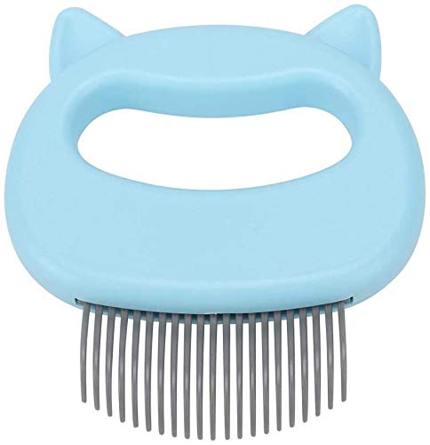 Pet Cat Dog Massage Shell Comb,Grooming Hair Removal Shedding Cleaning Brush Perfect For Cats, Medium And Large Dogs(Blue) - PawsPlanet Australia