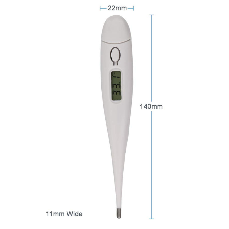 Pet Thermometer For Animal Owners of Dogs Cats Horses Vets Fixed Head Digital Temperature Probe Includes Veterinary Hobdays Chart - PawsPlanet Australia