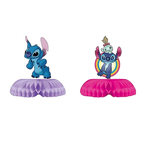 Lilo and Stitch Honeycomb Centerpieces, Stitch 3D Table Decorations, Double Sided Stitch Table Toppers for Lilo and Stitch Party Supplies Decorations for Kids(Set of 8) - PawsPlanet Australia