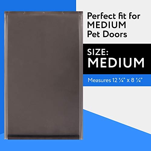 Medium Replacement Dog Door Flap Compatible with PetSafe Freedom Doggie Doors PAC11-11038 - Measures 8 1/4" x 12 1/4" Made from Flexible, Durable, Weather Resistant Materials- Doggie Door Flap - PawsPlanet Australia