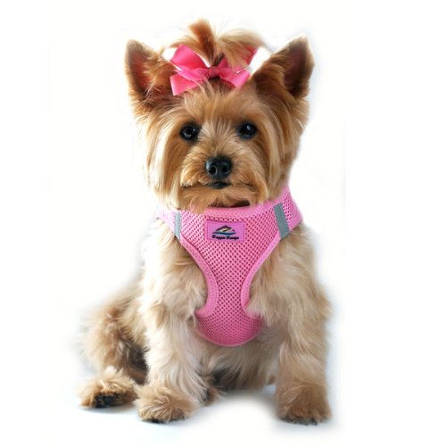 [Australia] - Choke Free Reflective Step in Ultra Harness - Pink American River XX-Small 