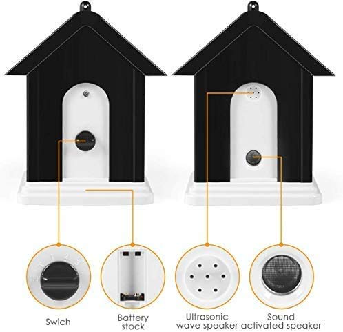 Geohee Anti Barking Device,Bark Box Outdoor Device with Adjustable Ultrasonic Level Control Safe for Small Medium Large Dogs, Sonic Bark Deterrents, Bark Control Device - PawsPlanet Australia