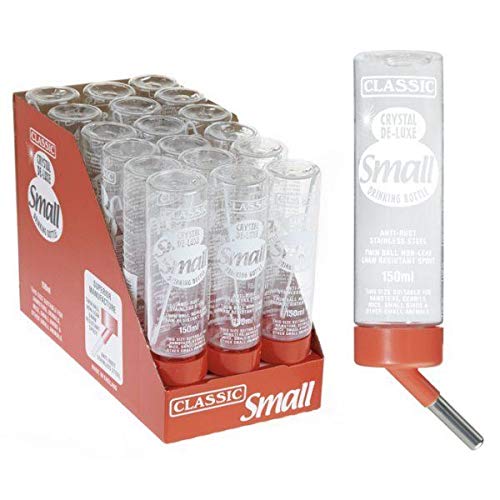 Classic Crystal Deluxe 'Small' - Small Animal Drinking Bottle 150ml 150 ml - PawsPlanet Australia