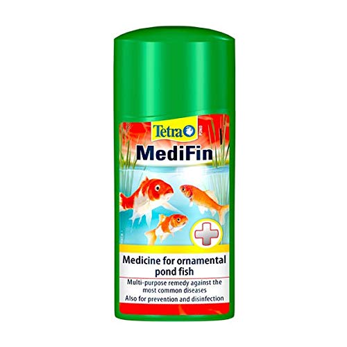 Tetra Pond MediFin to Treat Most Common Fish Diseases, 1 Litre & Pond AquaSafe, Makes Tap Water Safe for Pond Fish, 1 Litre - PawsPlanet Australia