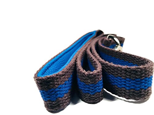 Smarty Pawnts Premium Cotton Dog Leashes, Blue and Grey - PawsPlanet Australia