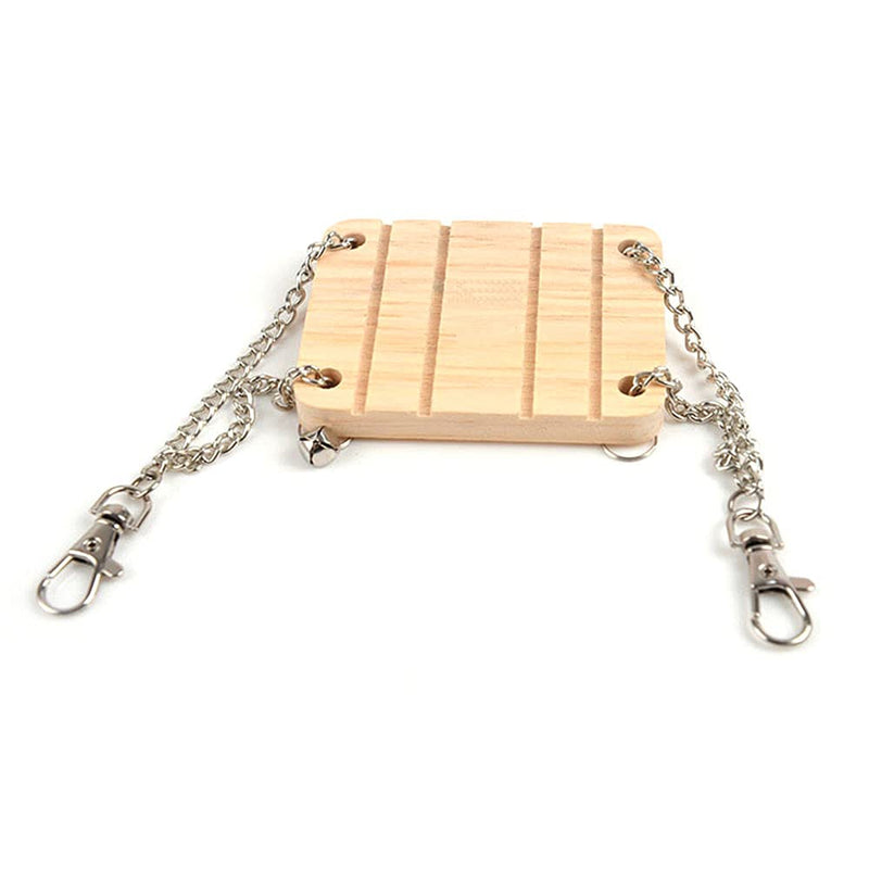 ANCLLO Wooden Hamster Swing Hanging Accessories for Squirrel Gerbils Mice Rats - PawsPlanet Australia