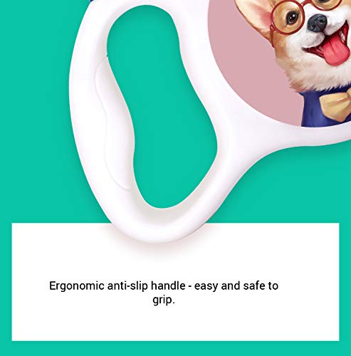 TigaKafee Retractable &DIY &Replaceable Dog Lead; up to 110lbs, 10ft/16ft Strong Nylon Tape with Anti-Slip Handle; 360°Tangle-Free and One-Handed Break; Great for Small Medium Large Dogs and Cats German Shepherd M/L - PawsPlanet Australia