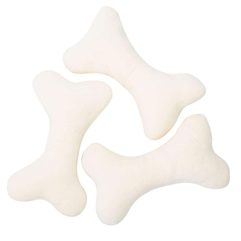 JOYELF Squeaky Dog Toy Plush Dog Chew Toy for Puppy Dogs, Interactive Non Toxic Chase Fetch Dog Toys with Squeakers, 3 Pack Bones Bone - PawsPlanet Australia