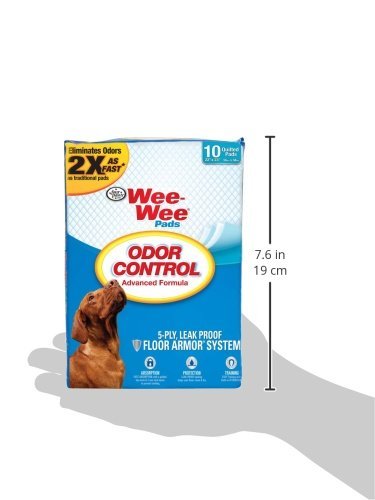 Wee-Wee Puppy Training Pee Pads 22" x 23" Standard Size Odor Control Pads Standard 22" x 23" 10 Count - PawsPlanet Australia