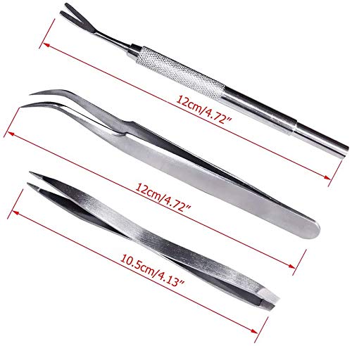 Fiyuer tick remover tools 8 Pcs pet flea tick removal tweezers Double Head Fork Stainless Steel Tweezer Clip for Pet Supplies - PawsPlanet Australia