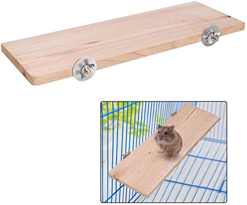 HEEPDD Hamster Platform, Wooden Grinding Teeth Springboard Safe, Toy Small Animal Play Bridge for Syrian Hamsters Hedgehogs Gerbils Chinchillas Squirrels Guinea Pigs Chewing - PawsPlanet Australia