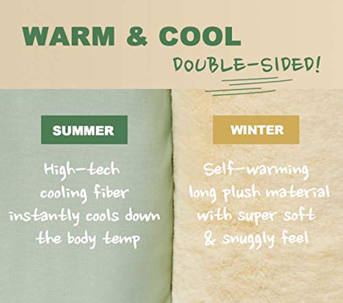 ARRR Warm & Cool Double-Sided pet Mat | Self-Warming & Cooling Effect | Blanket Cushion Cuddler for Dogs and Cats Medium Oatmeal - PawsPlanet Australia