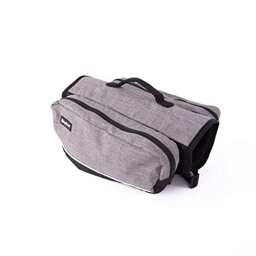 [Australia] - ZippyPaws - Graphite Adventure Backpack for Dogs Medium 