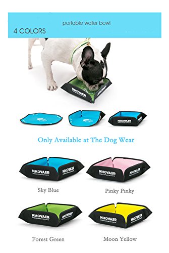 [Australia] - TheDogWear.com Pet Reusable/Foldable/Portable Water Bowl - Easy for Travel and Easy to Clean Up - for Foods and Water - 4 Colors Forest Green 