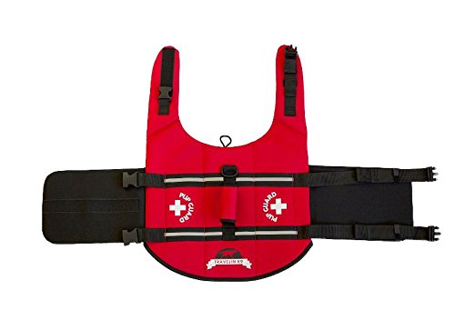 [Australia] - Travelin K9 Premium Red Neoprene Dog Life Jacket, Reflective, Bouyant (Small 20-24" Chest) 