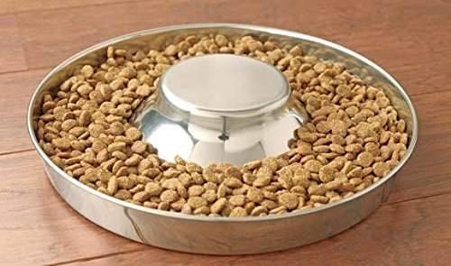 [Australia] - King International Stainless Steel Dog Bowl 3 Puppy Litter Food Feeding Weaning|SilverStainless Dog Bowl Dish| Set of 3 Pieces | 29 cm - for Small/Medium/Large Dogs, Pets Feeder Bowl and Water Bowl 