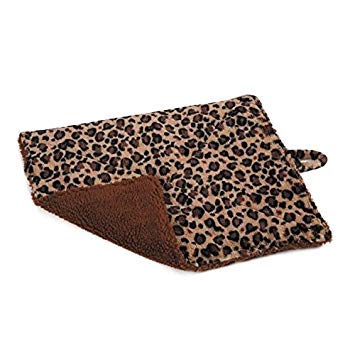 Quality Thermal Cat Mat and Free Cat Toy (Assorted Colors) (1, 2, 3, or 4 Mats) Cozy Self Heating Warming Kitty Kitten Puppy Small Dog Bed, Reversible Washable Pad, No Electricity 1 Mat Beige Leopard - PawsPlanet Australia