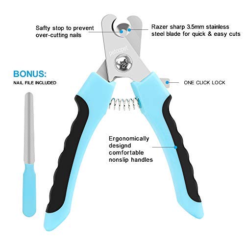 CCR YAZEMKEL Dog Nail Clippers - Professional with Protective Guard, Safety Lock and Free Nail File - Ideal for Medium and Large Breeds - PawsPlanet Australia