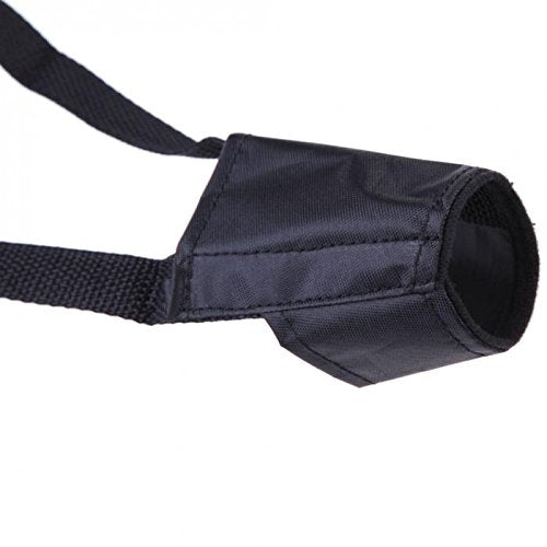 Doggie Style Store Black Soft Nylon Dog Pet Puppy Muzzle 7 Sizes Barking Biting Prevent Bark Mouth Cover Anti Bite Accessory Stop Chewing Adjustable Comfortable Snout Covering Face Mask Size 1 - PawsPlanet Australia